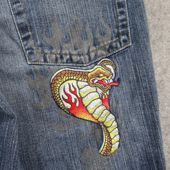 JNCO Boys Jeans W20 Blue Wash Baggy 100%‎ Cotton Medium Rise - Picture 12 of 16